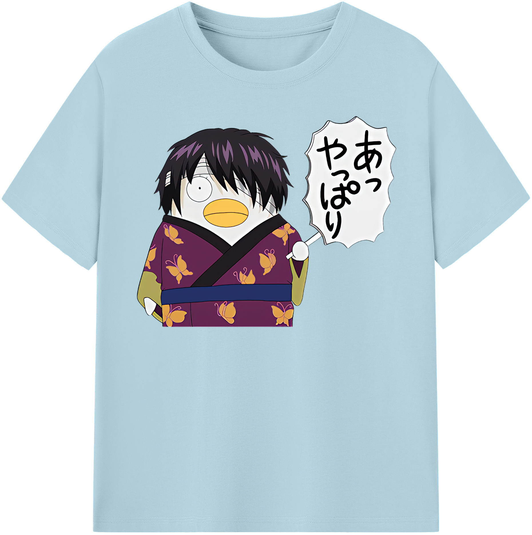 （画像用） ぎんたま 坂田銀時（さかたぎんとき） 神楽 志村新八（しむら しんぱち） GINTAMA Sakata Gintoki Kagura Shimura Shinpachi 綿100％半袖Tシャツ（フロントプリント）